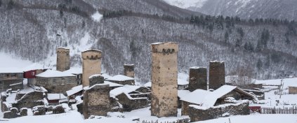 Svaneti'nin Kış Manzaraları