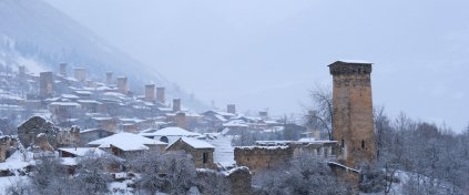 Svaneti'nin Kış Manzaraları