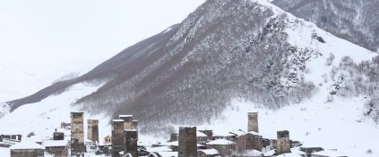 Svaneti'nin Kış Manzaraları